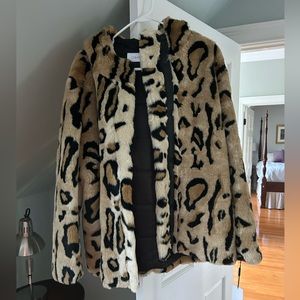 Gooden Calvin Klein faux fur coat